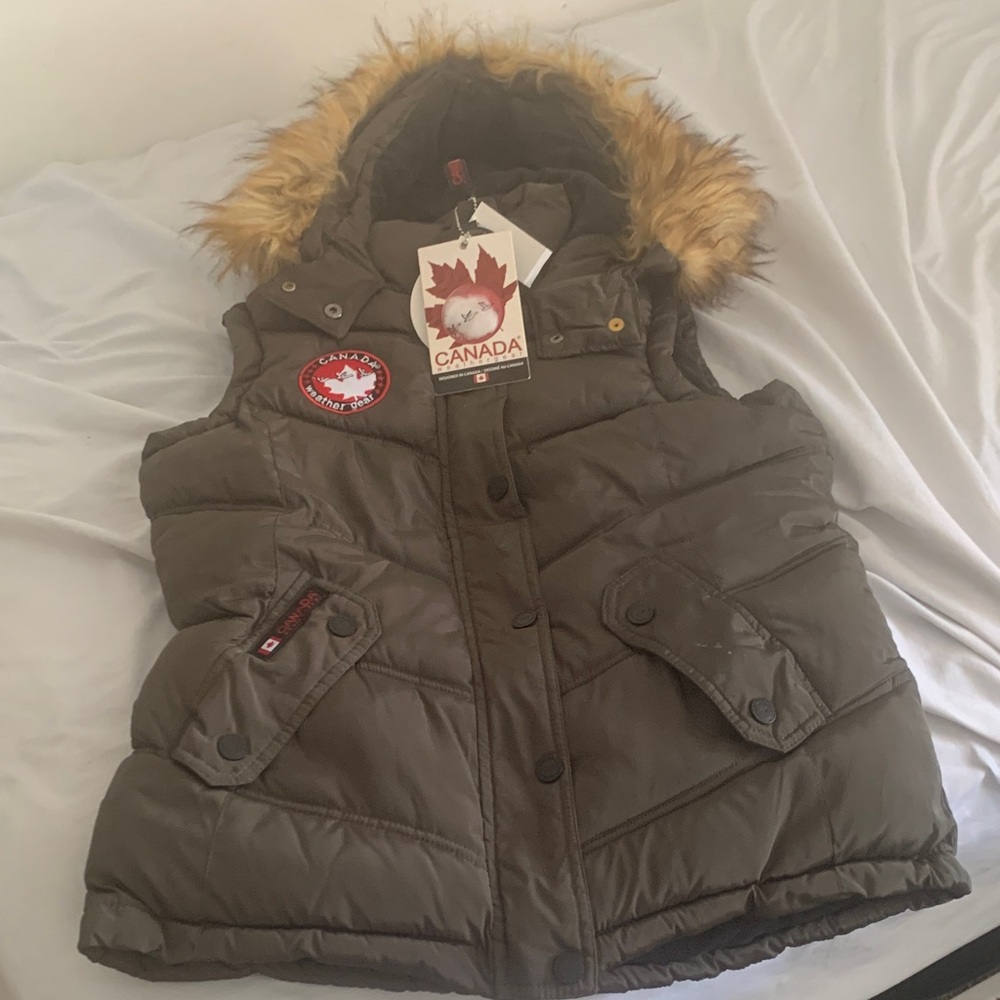 Canada Gear  Women's Brown Puffer Vest